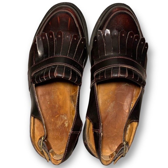 DOC MARTENS Valentine Slingback Loafer in Rub Off Burgundy (Size 6) - Picture 8 of 9
